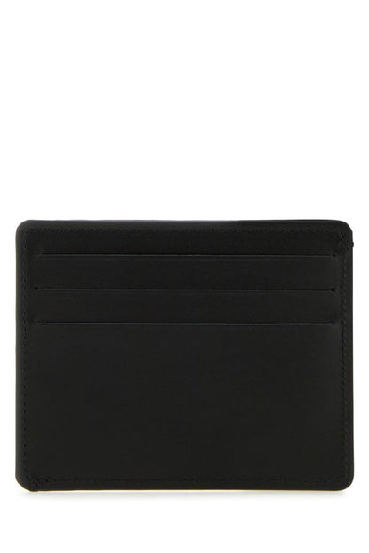 MAISON MARGIELA | Black leather Four Stitches card holder