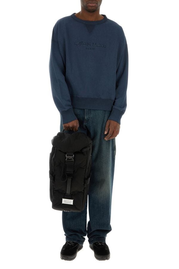 MAISON MARGIELA | Navy blue cotton sweatshirt