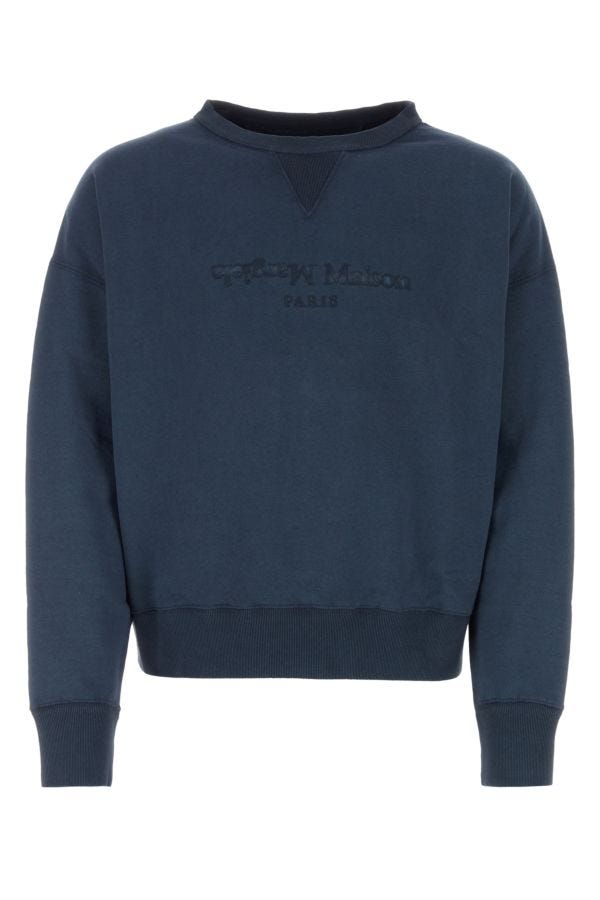 MAISON MARGIELA | Navy blue cotton sweatshirt