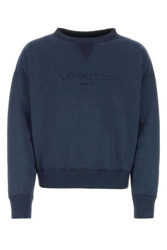 MAISON MARGIELA | Navy blue cotton sweatshirt
