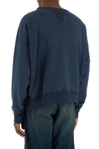 MAISON MARGIELA | Navy blue cotton sweatshirt