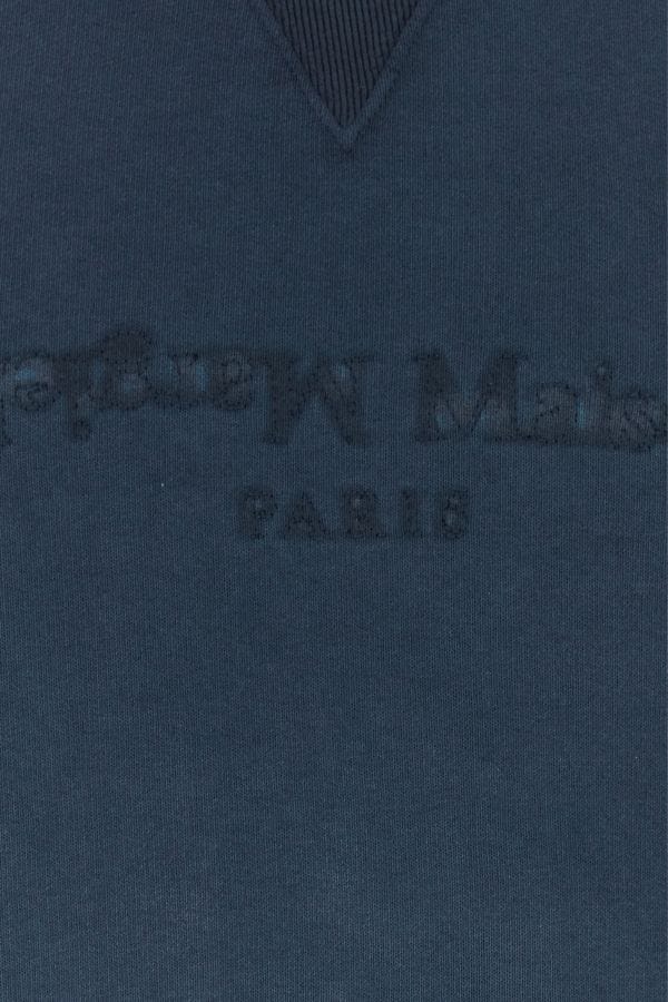 MAISON MARGIELA | Navy blue cotton sweatshirt