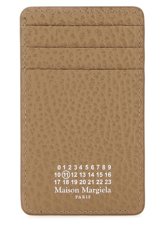 MAISON MARGIELA | Beige leather card holder