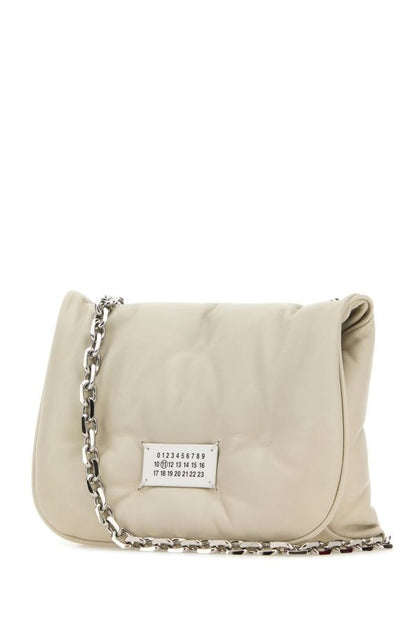 MAISON MARGIELA | Chalk nappa leather small Glam Slam Flap crossbody bag