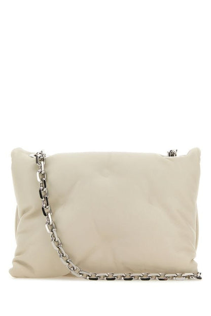 MAISON MARGIELA | Chalk nappa leather small Glam Slam Flap crossbody bag
