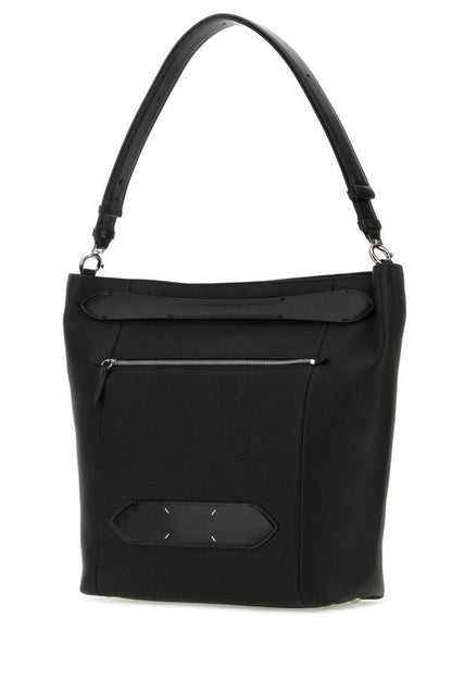 MAISON MARGIELA | Black leather Soft 5AC shopping bag