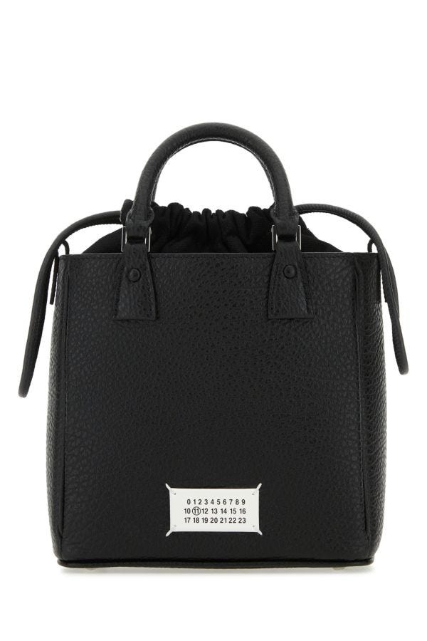 MAISON MARGIELA | Black leather 5AC handbag