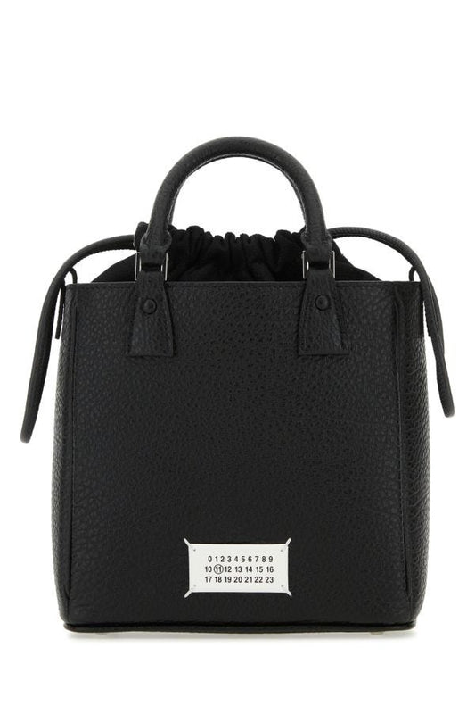 MAISON MARGIELA | Black leather 5AC handbag