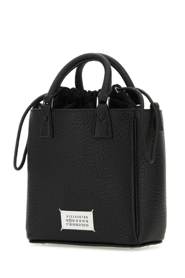 MAISON MARGIELA | Black leather 5AC handbag