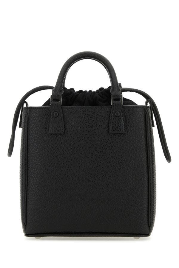 MAISON MARGIELA | Black leather 5AC handbag