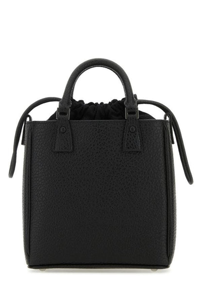 MAISON MARGIELA | Black leather 5AC handbag