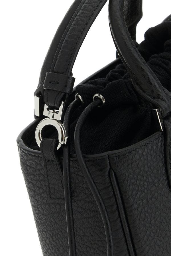 MAISON MARGIELA | Black leather 5AC handbag