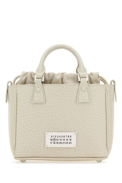 MAISON MARGIELA | Chalk leather 5ac Tote Horizontal handbag