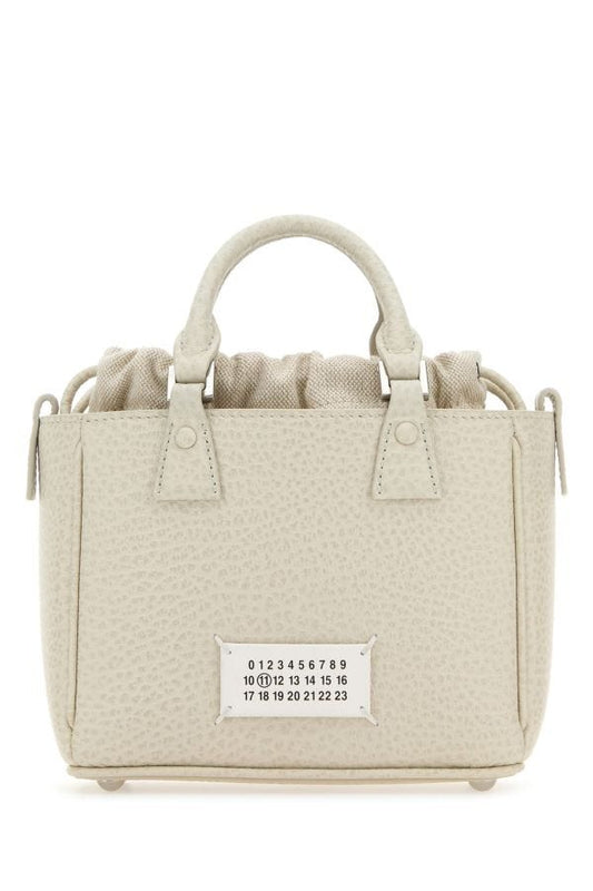 MAISON MARGIELA | Chalk leather 5ac Tote Horizontal handbag