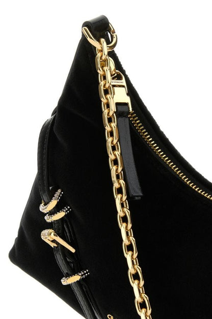 GIVENCHY | Black velvet Voyou Party shoulder bag