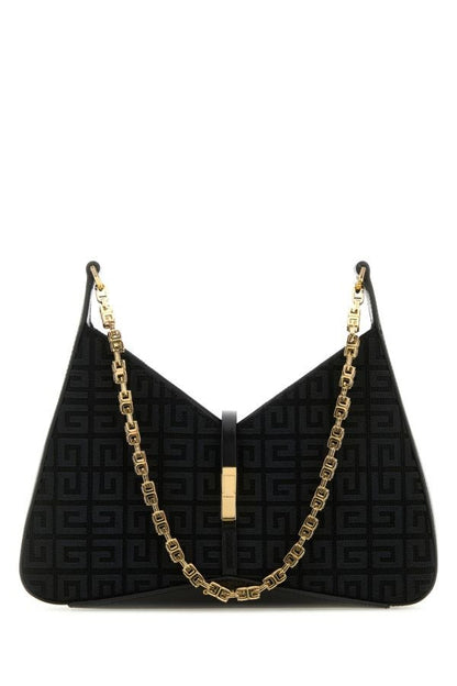 GIVENCHY | Black canvas small Cut-Out shoulder bag