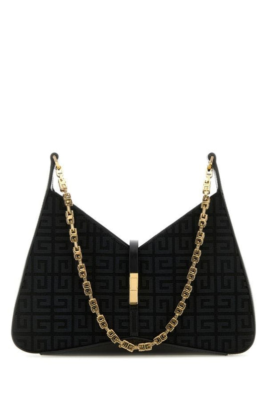 GIVENCHY | Black canvas small Cut-Out shoulder bag