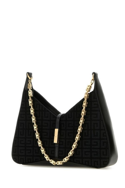 GIVENCHY | Black canvas small Cut-Out shoulder bag