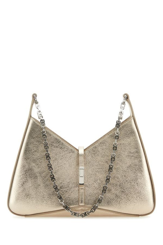GIVENCHY | Golden rose leather small Cut-Out shoulder bag