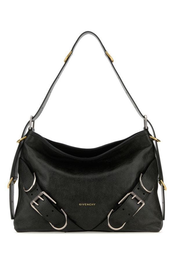 GIVENCHY | Black leather medium Voyou Boyfriend shoulder bag