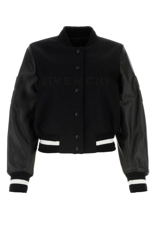 GIVENCHY | Black wool blend bomber jacket