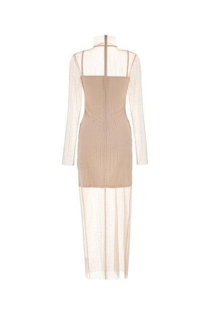 GIVENCHY | Pink lace 4G dress