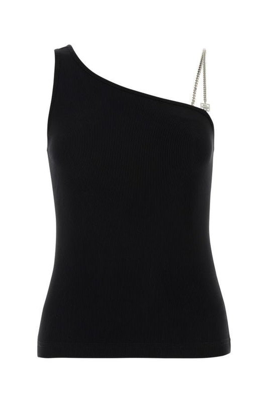 GIVENCHY | Black stretch cotton top