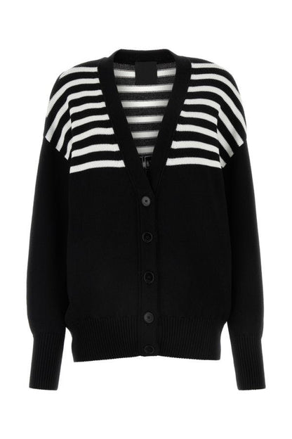 GIVENCHY | Black viscose blend oversize cardigan