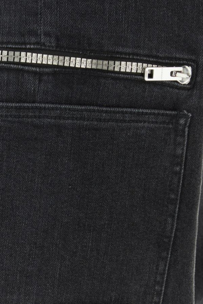 GIVENCHY | Black stretch denim cargo jeans