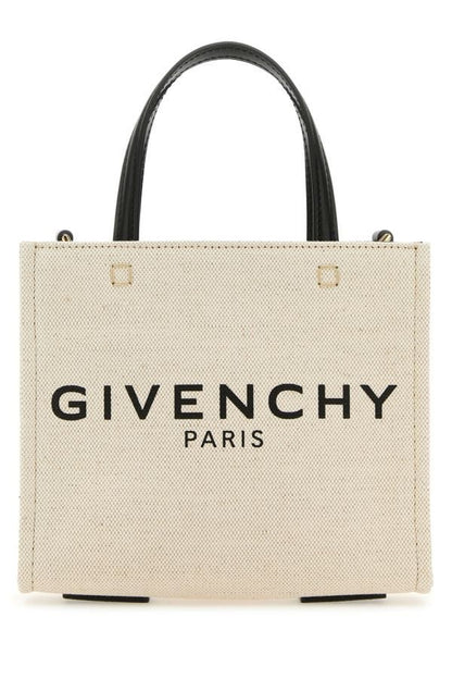 GIVENCHY | Sand canvas mini G-Tote handbag