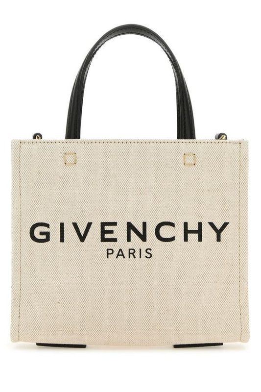 GIVENCHY | Sand canvas mini G-Tote handbag