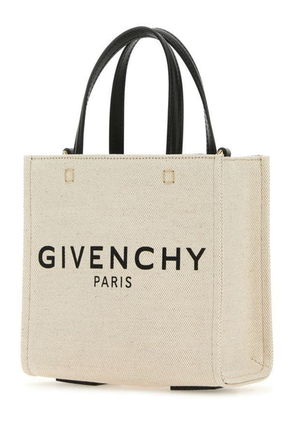 GIVENCHY | Sand canvas mini G-Tote handbag