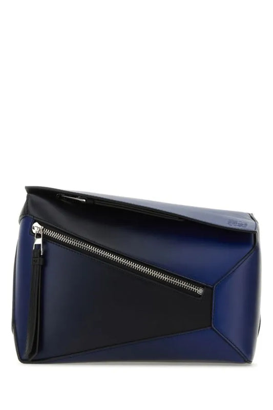 LOEWE | ツートーン レザー スモール パズル ベルト バッグ