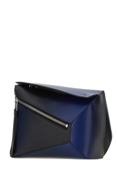 LOEWE | ツートーン レザー スモール パズル ベルト バッグ
