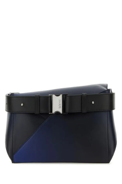 LOEWE | ツートーン レザー スモール パズル ベルト バッグ