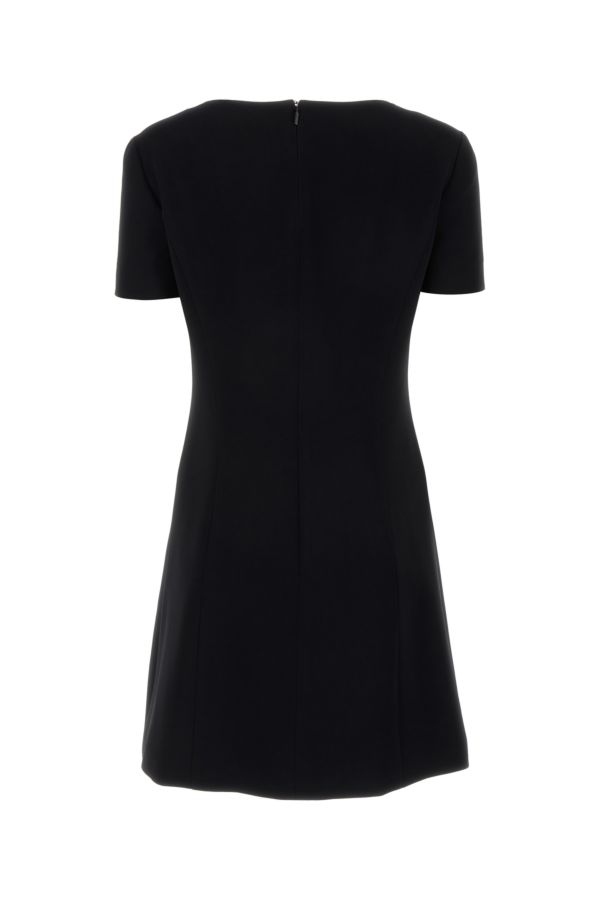 VERSACE | Black stretch cady mini dress