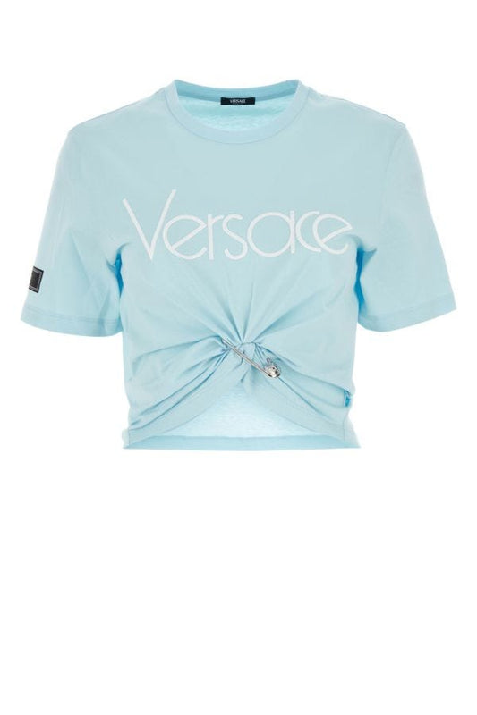 VERSACE | Pastel light blue cotton 1978 Re-Edition t-shirt