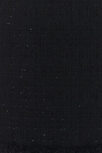 VERSACE | Black tweed mini skirt