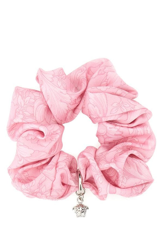 VERSACE | Pink satin scrunchie