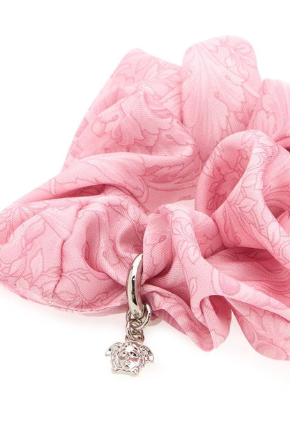 VERSACE | Pink satin scrunchie