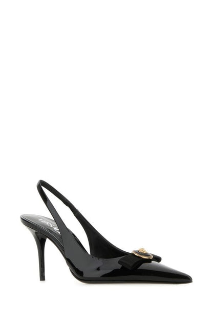 VERSACE | Black leather pumps