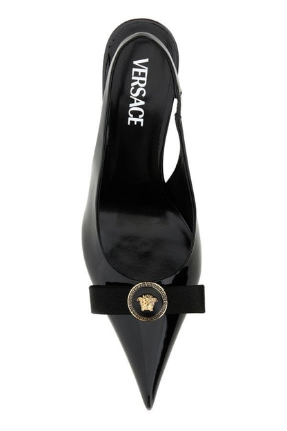 VERSACE | Black leather pumps