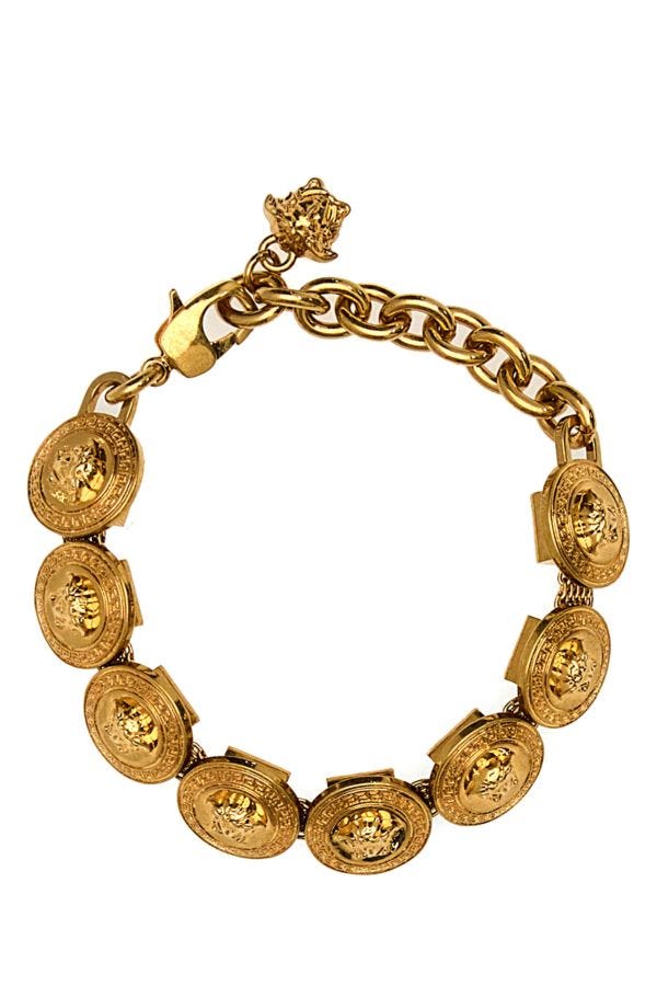 VERSACE | Gold metal Medusa Tribute bracelet