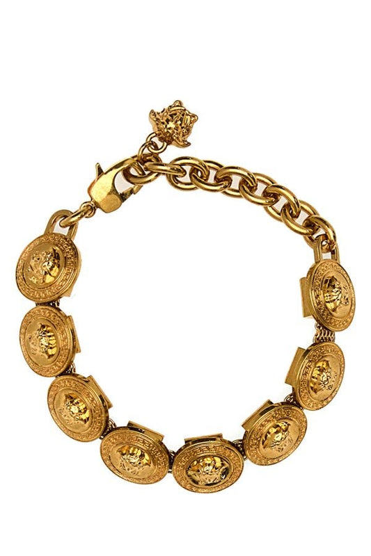 VERSACE | Gold metal Medusa Tribute bracelet