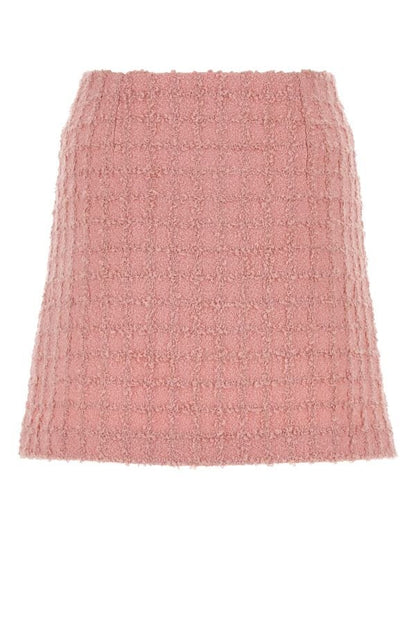 VERSACE | Pink boucle mini skirt