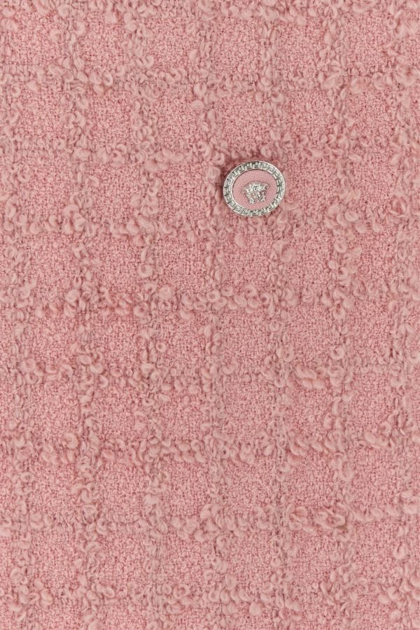 VERSACE | Pink boucle mini skirt