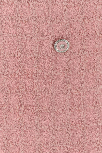 VERSACE | Pink boucle mini skirt