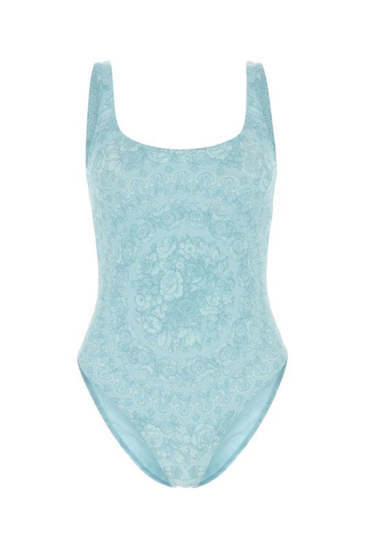 VERSACE | Printed stretch polyester swimsuit