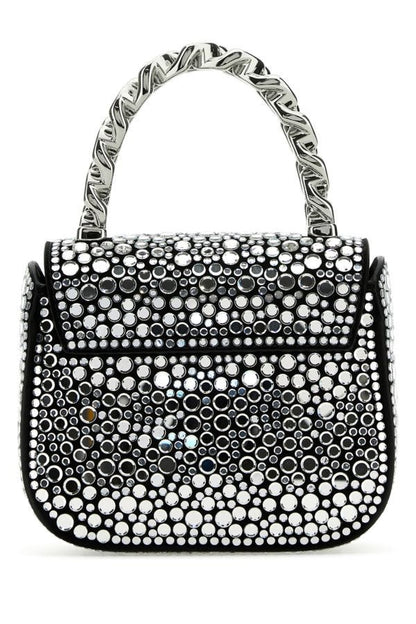 VERSACE | Embelished leather La Medusa handbag