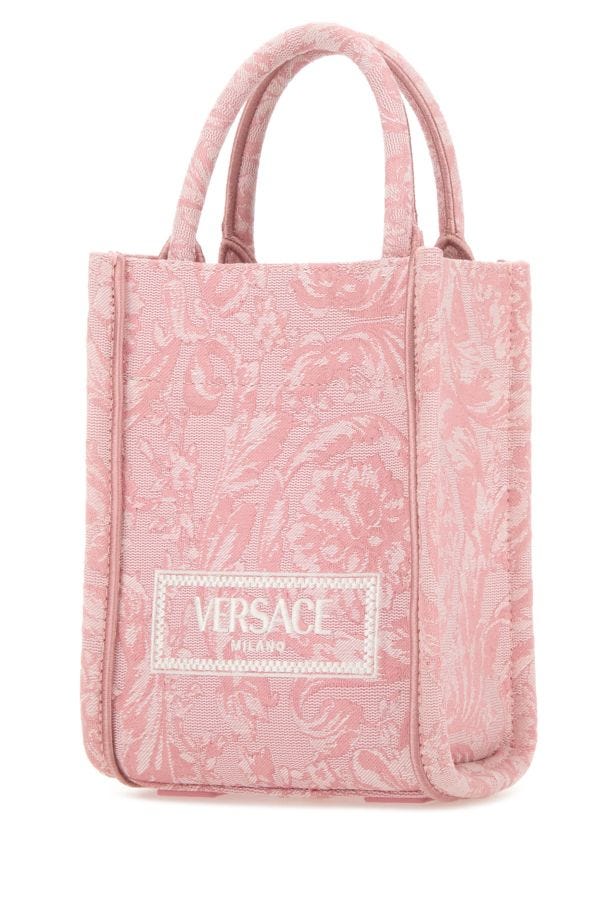 VERSACE | Embroidered fabric mini Athena handbag